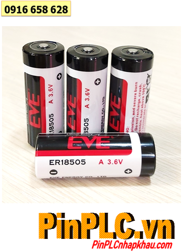 EVE ER18505, Pin ER18505, Pin nuôi nguồn PLC EVE ER18505 lithium 3.6V 4000mAh chính hãng